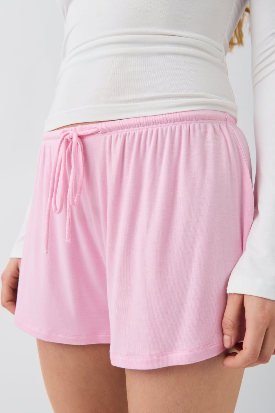 Soft drawstring shorts