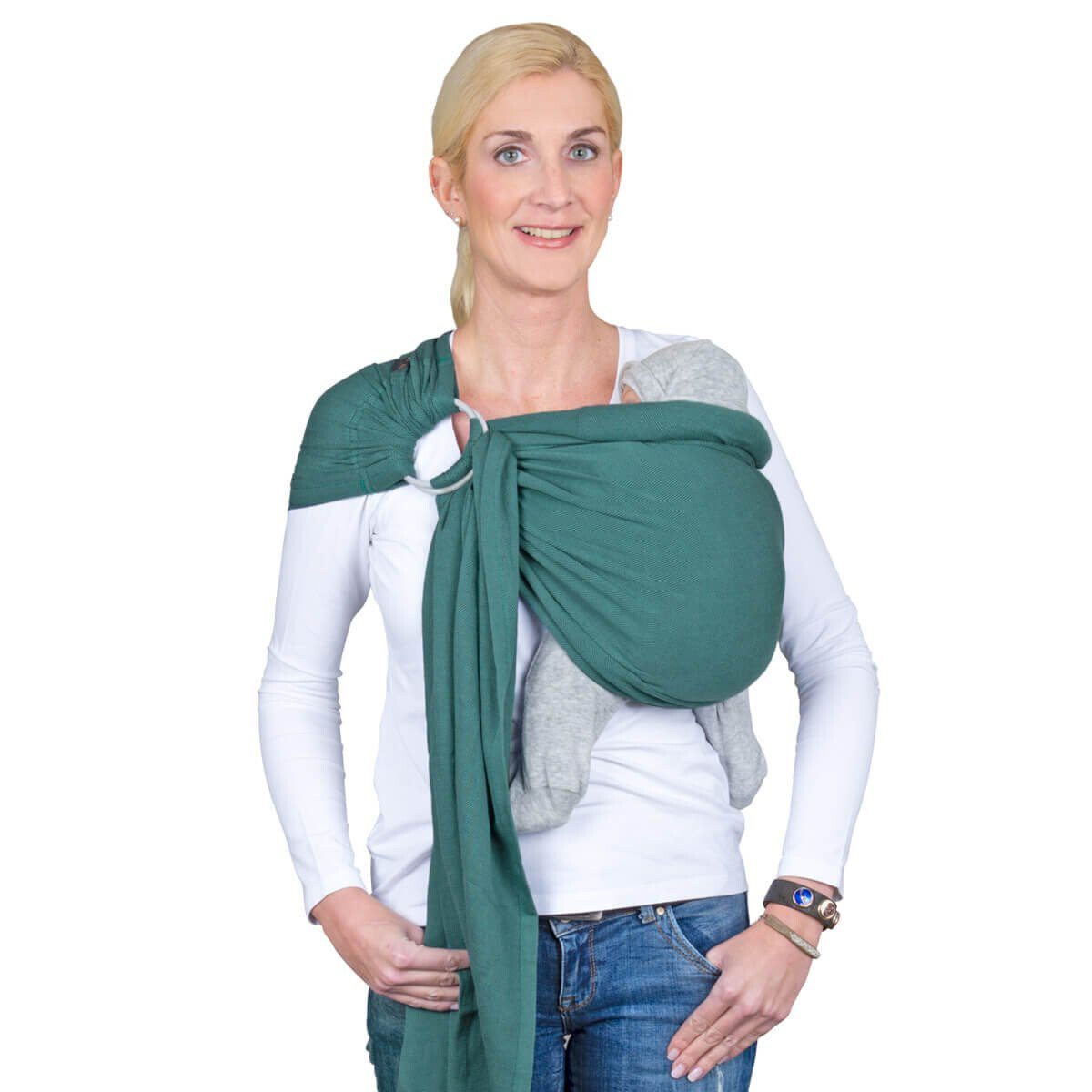 Hoppediz Tragetuch Ring-Sling ultraleicht