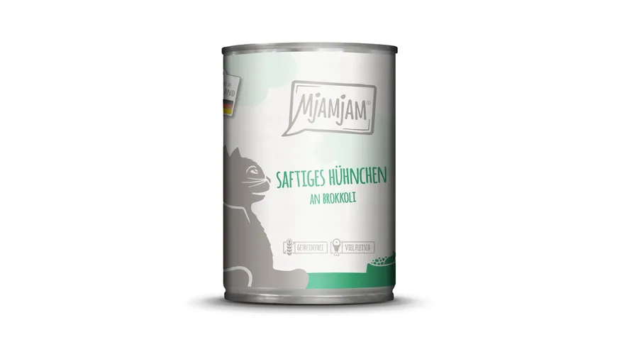 MjAMjAM Katzennassfutter saftiges Hühnchen an Brokkoli 400 g