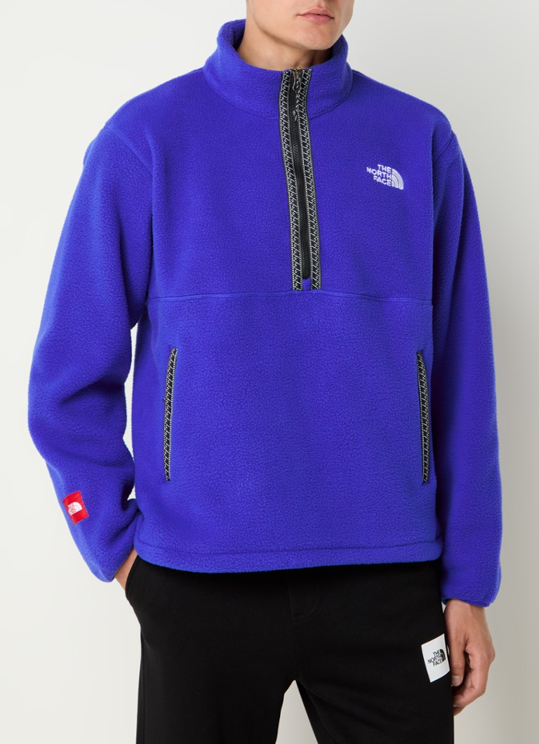 The North Face Fleece sweater with half zip and logo embroidery