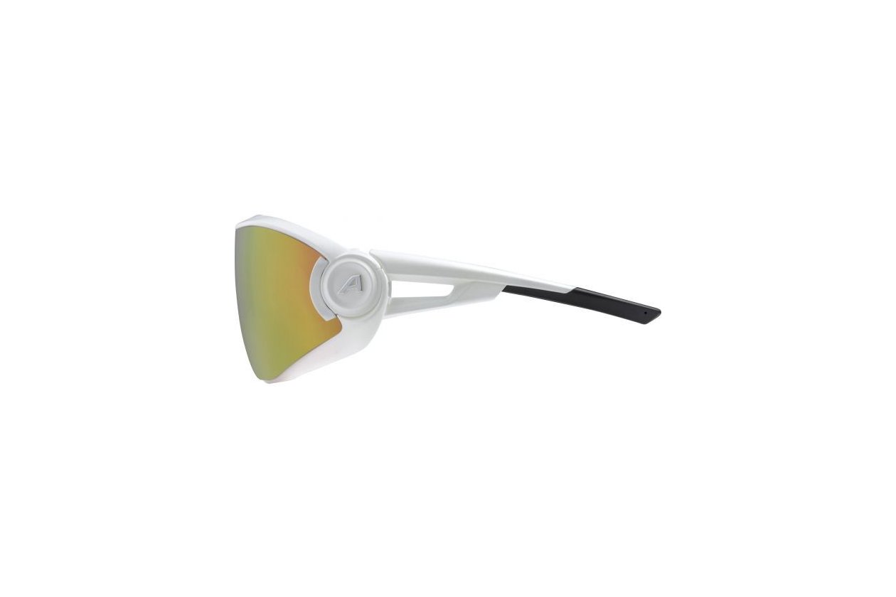 Alpina 5W1NG QV white matt / red mirror lens