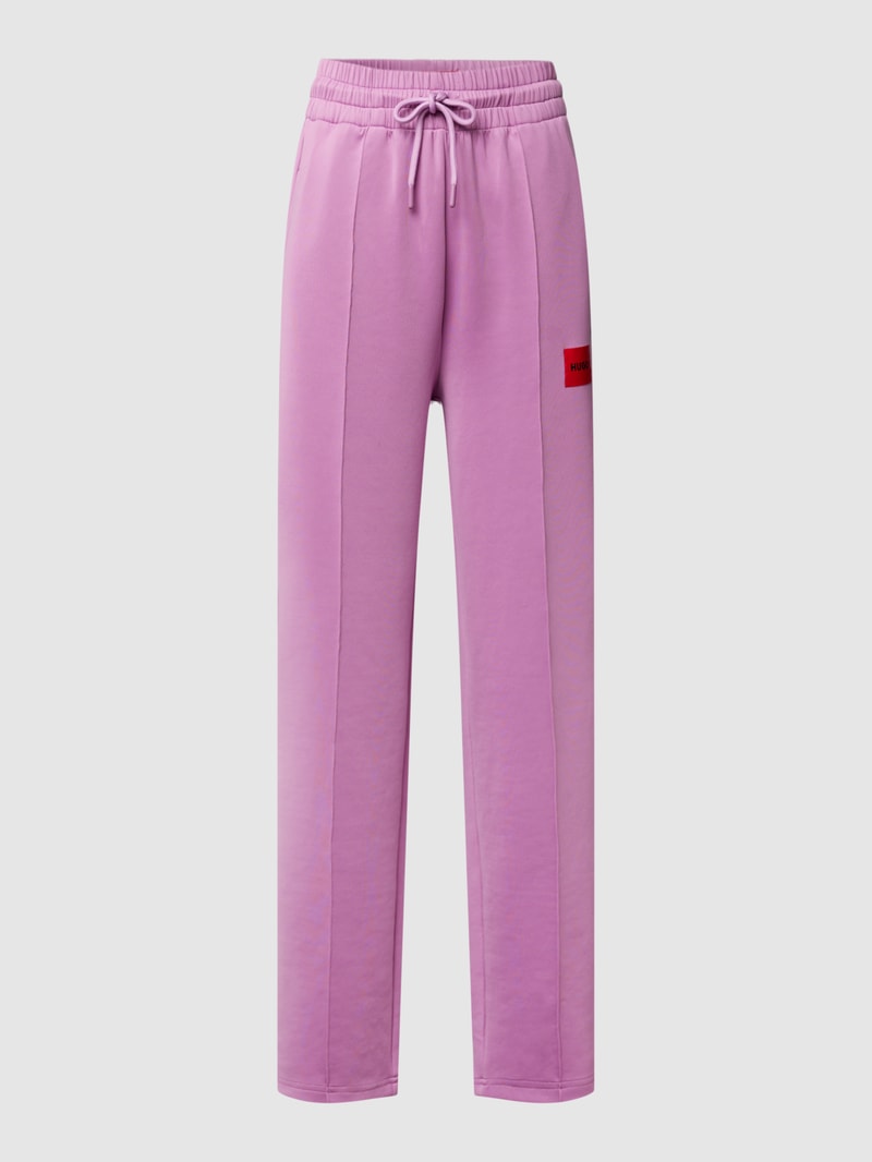 Sweatpants mit elastischem Bund in lila