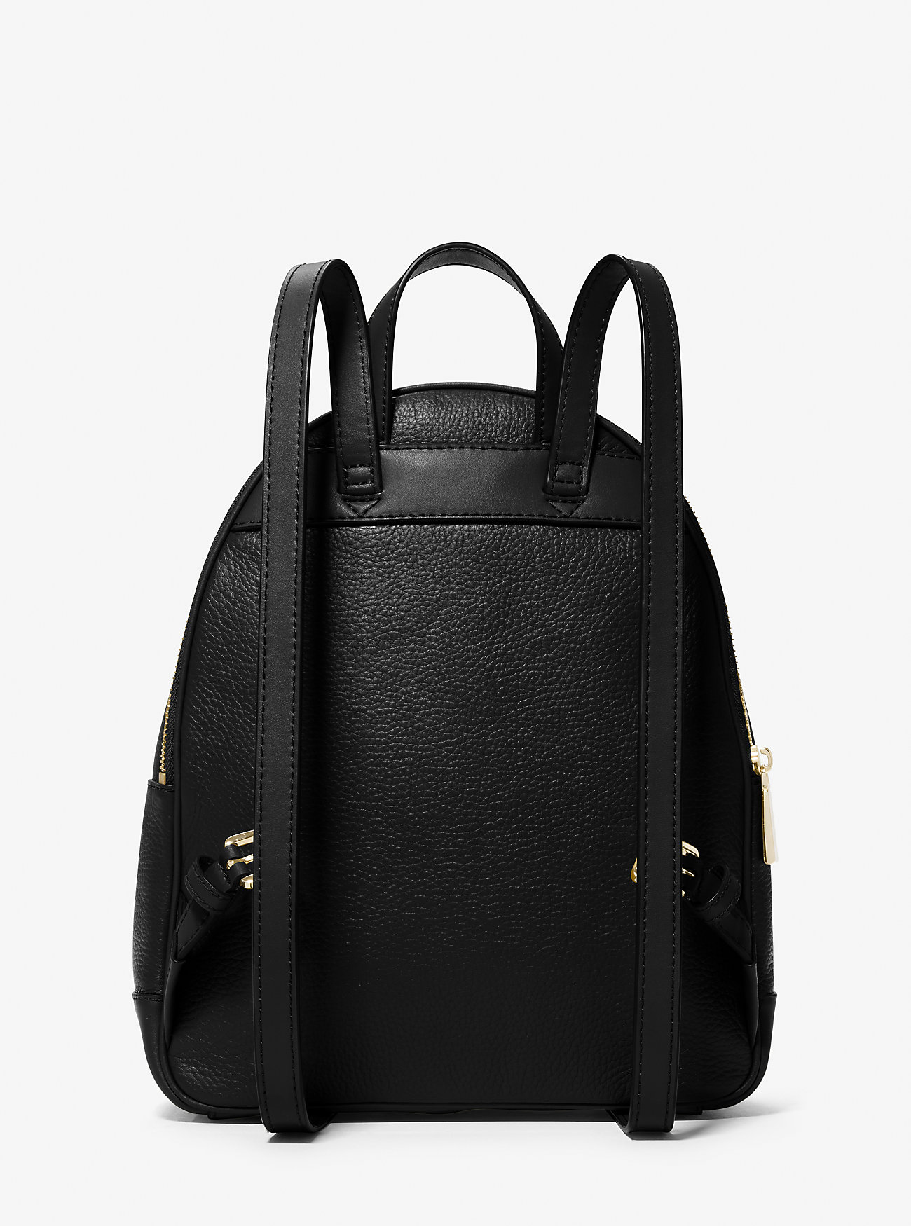 Brooklyn Medium Pebbled Leather Backpack - BLACK