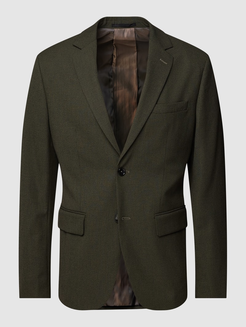Sakko mit Allover-Muster Modell 'brasilia' in khaki