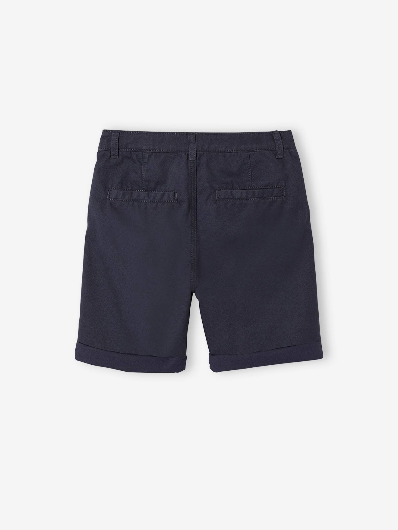 Bermuda chino garçon bleu