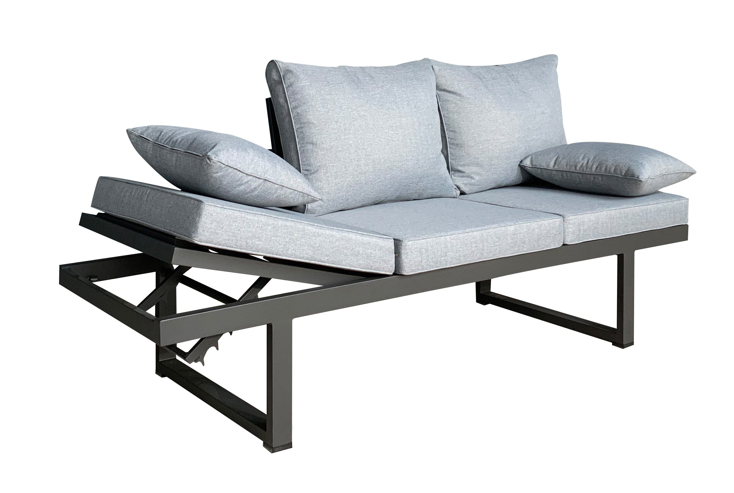 LC Garden Loungesofa LC Garden Bondino Living Multifunktionssofa 3er Sofa anthrazit