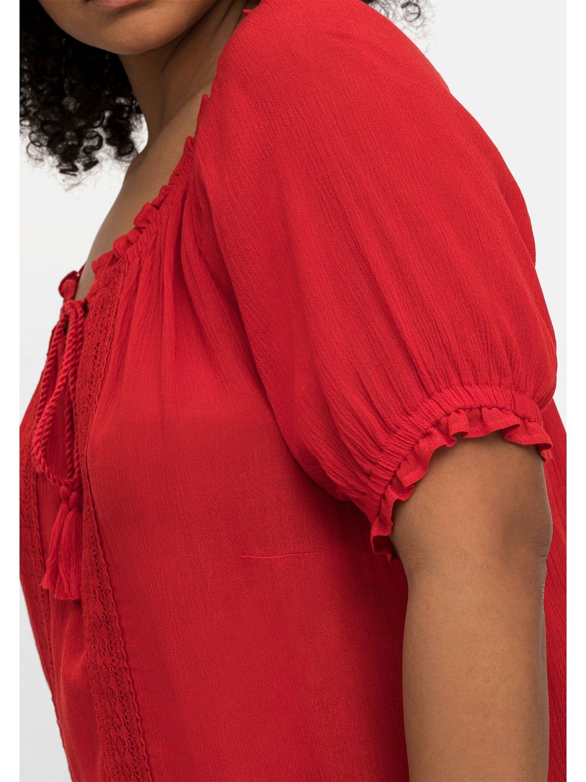 sheego by Joe Browns Tunika Große Größen im Boho-Look, mit Crochet-Spitze