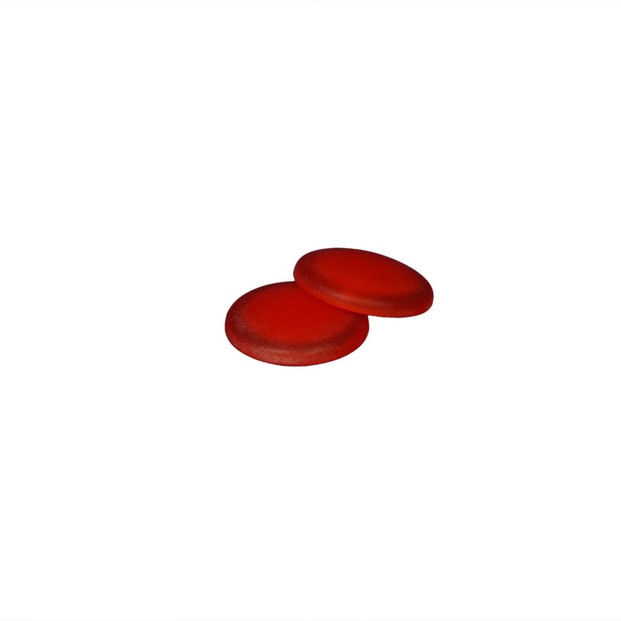 Bella Casa Dekomagnet Magnet Kühlschrankmagnet Pinnwandmagnet, Ø 30 mm, orange, 2 Stück