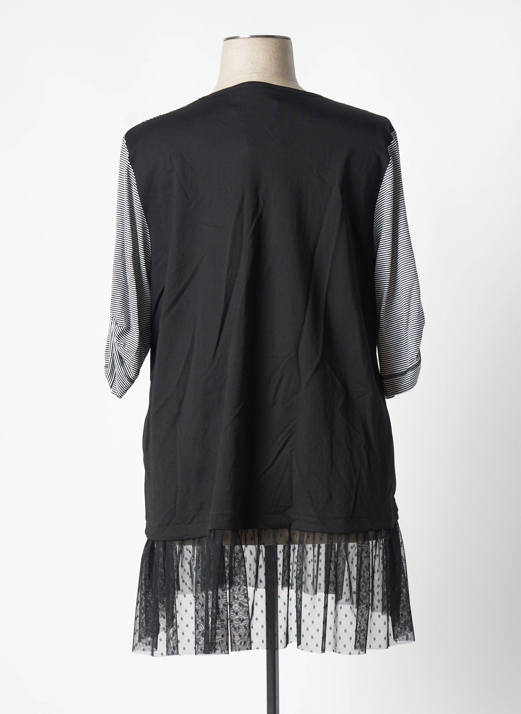 Franck Anna Tuniquemanchecourte Femme couleur noir