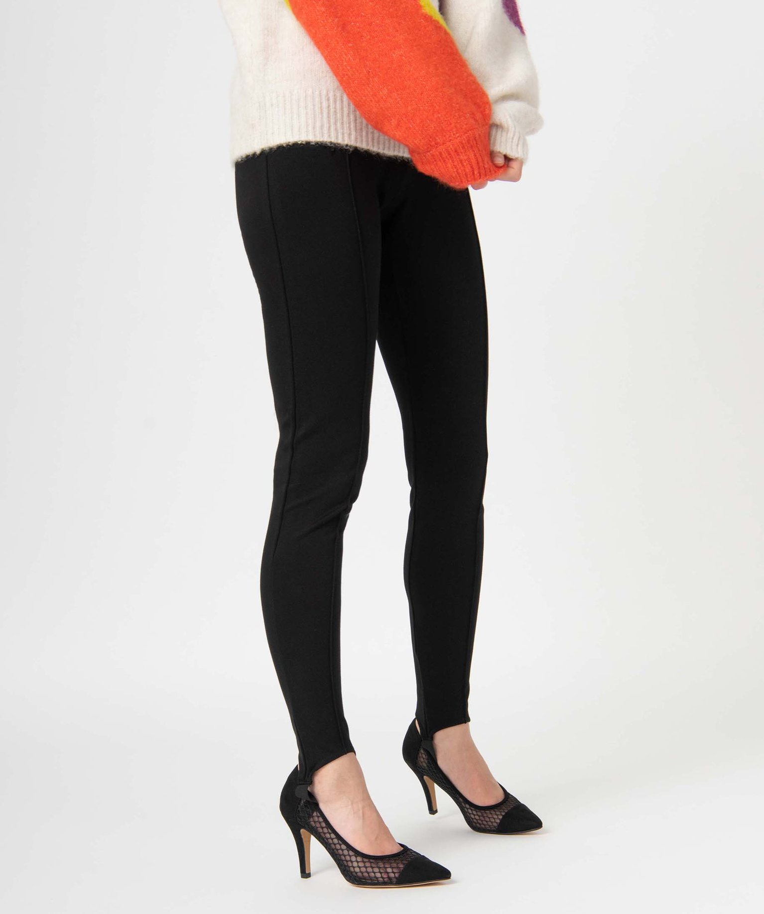 Pantalon fuseau femme uni noir | GEMO