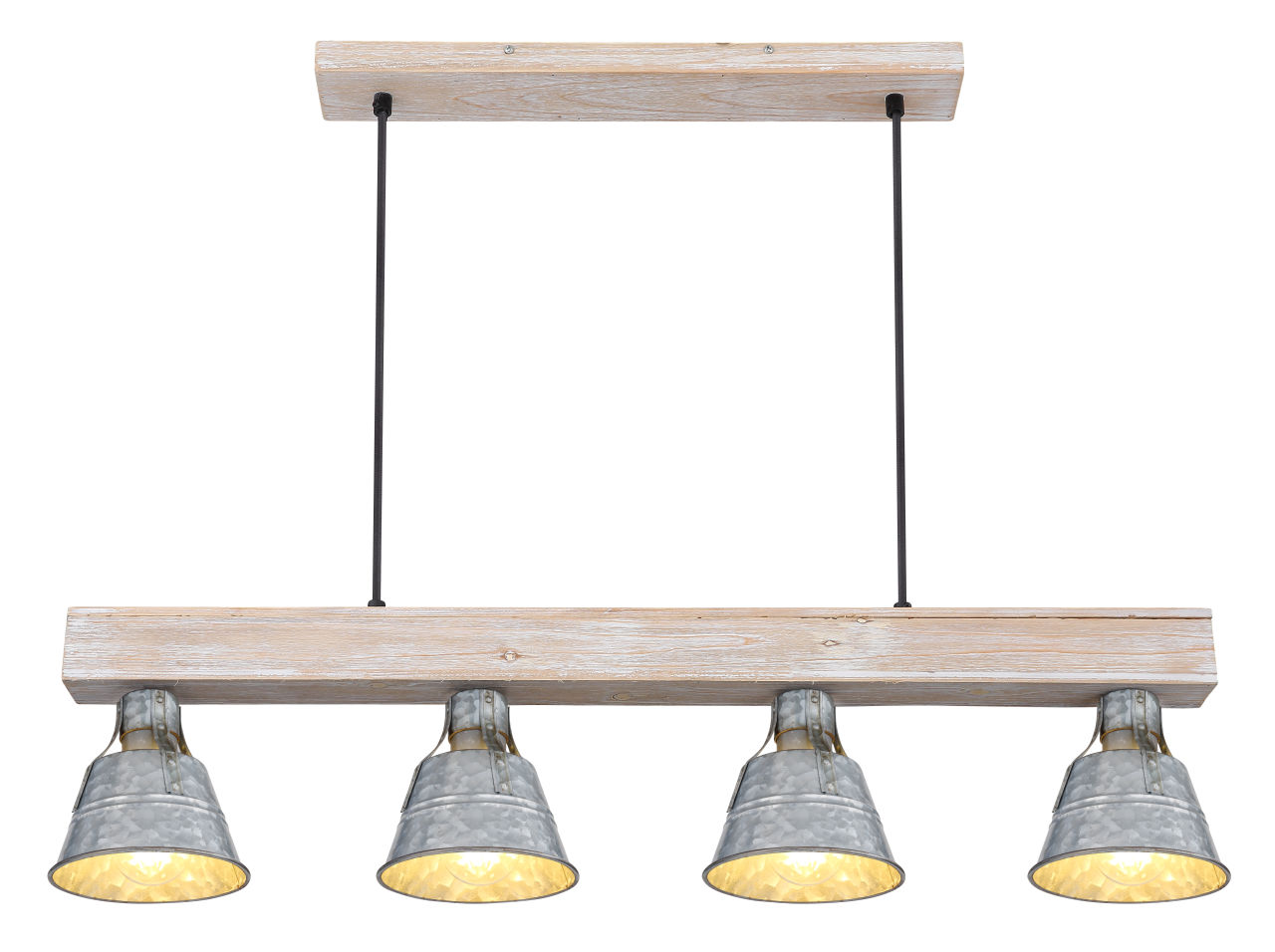 Globo Lighting - GÜNTHER I - Hängeleuchte Metall antik Dekorstanzungen, 4x E27