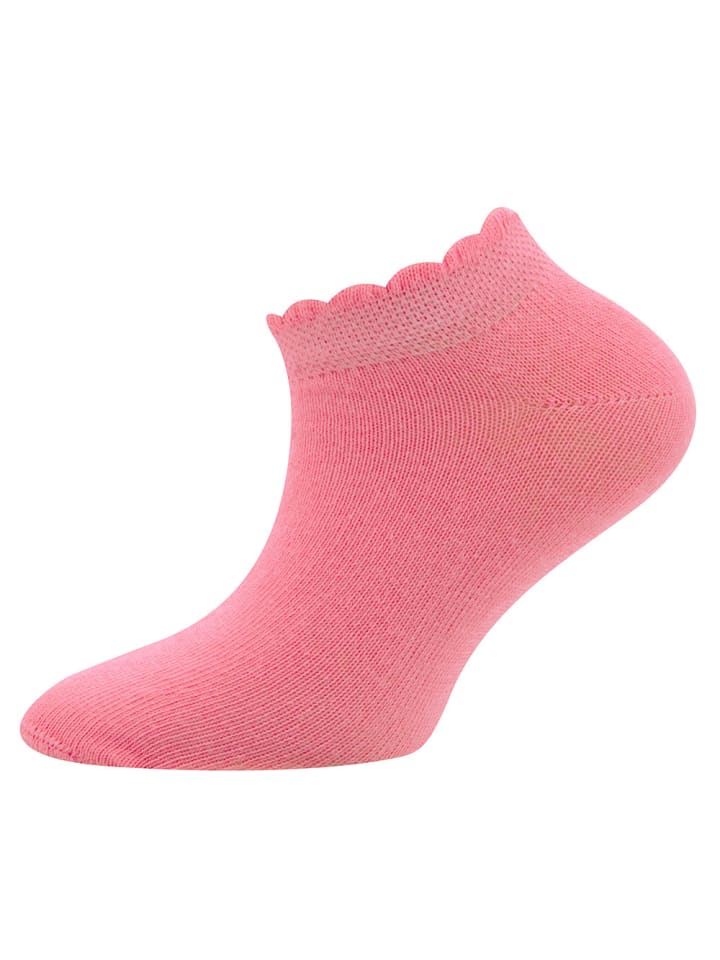 ewers 3er-Set Sneaker Socken 3er Pack Mäusezähnchenrand in pink/rosa/lupine günstig kaufen