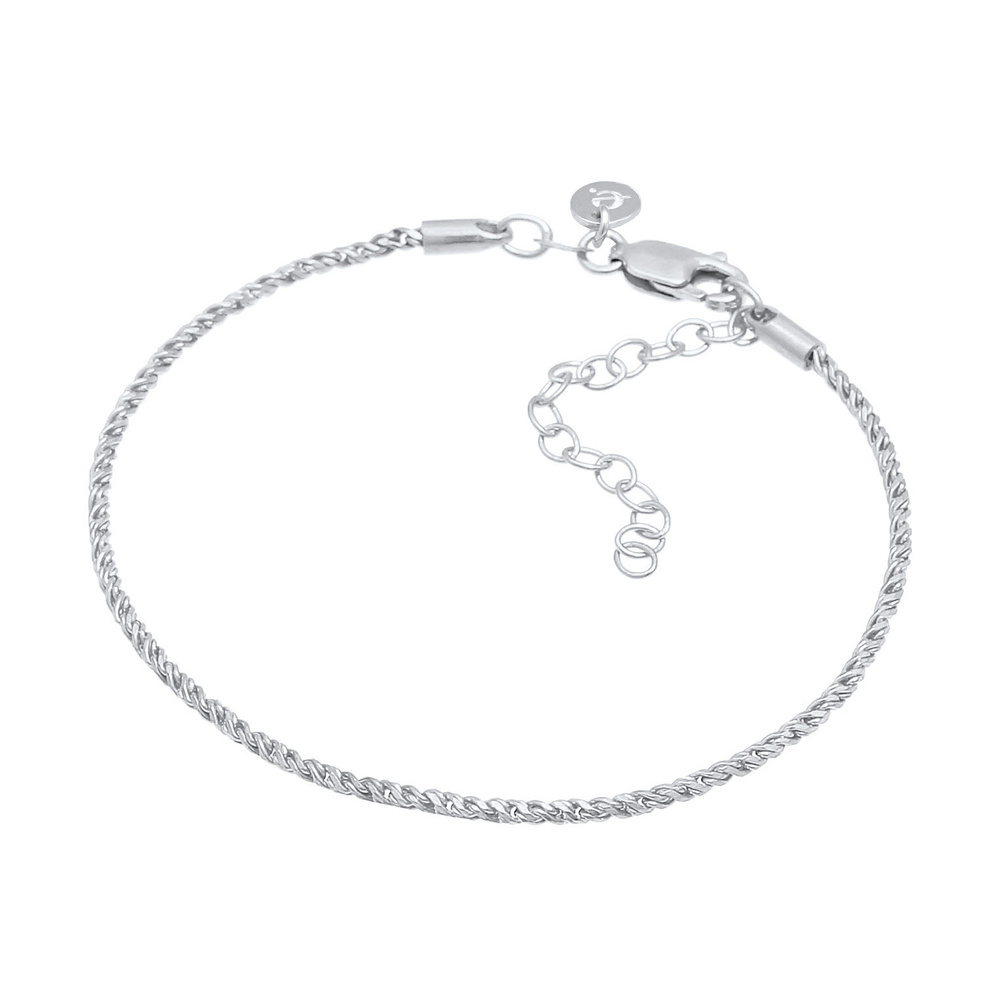 Elli PREMIUM Elli PREMIUM Bracelet Collier pour dames en cordon torsadé tendance réglable en a Bracelet
