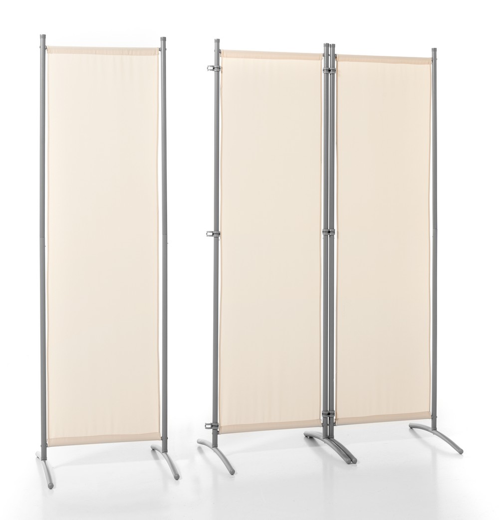 HC Home & Living Stellwand Paravent 3tlg. ca. 150 x 170 cm, Beige