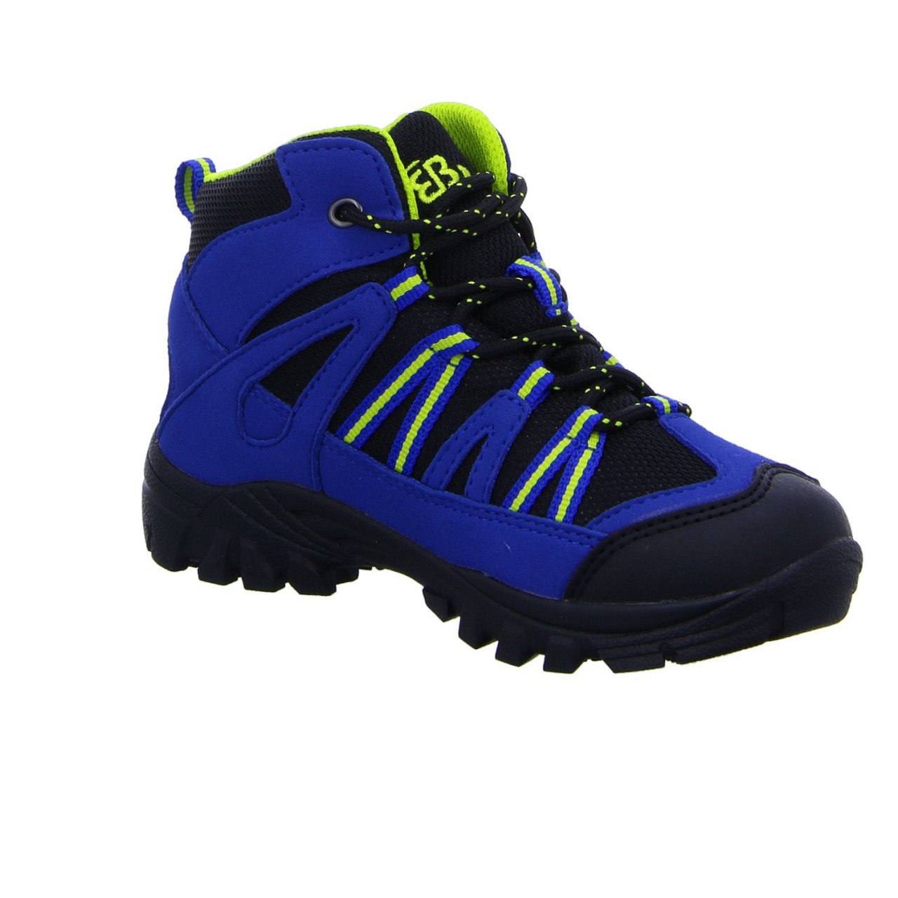 BRÜTTING Stiefel Jungen blau blau/schwarz/Lemon