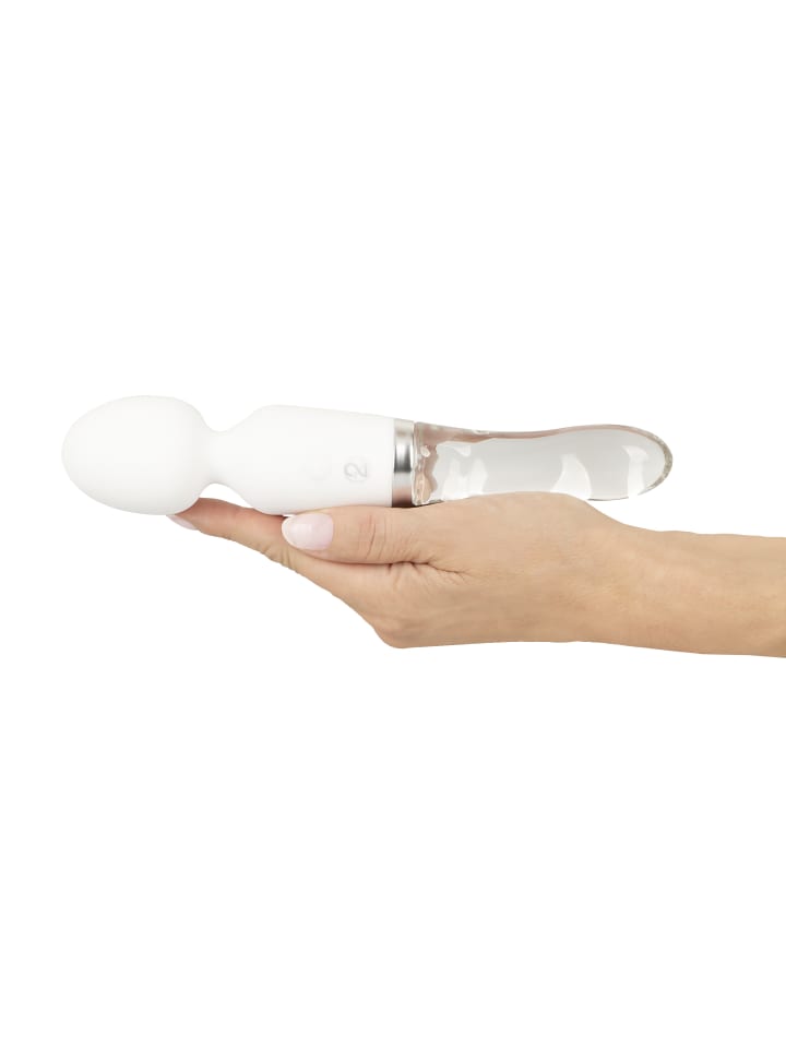 Liaison Massagestab Wand LED Vibrator in weiß günstig kaufen 21,5 cm