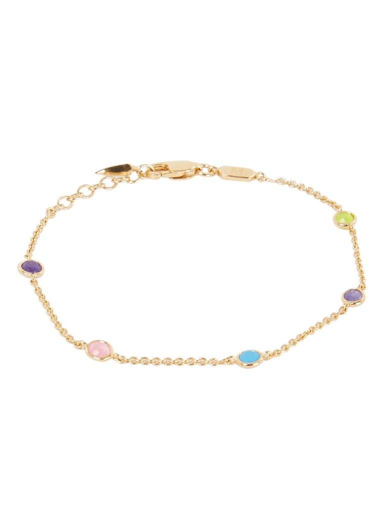 Missoma Hot Rox Multi Gemstone bracelet gold plated
