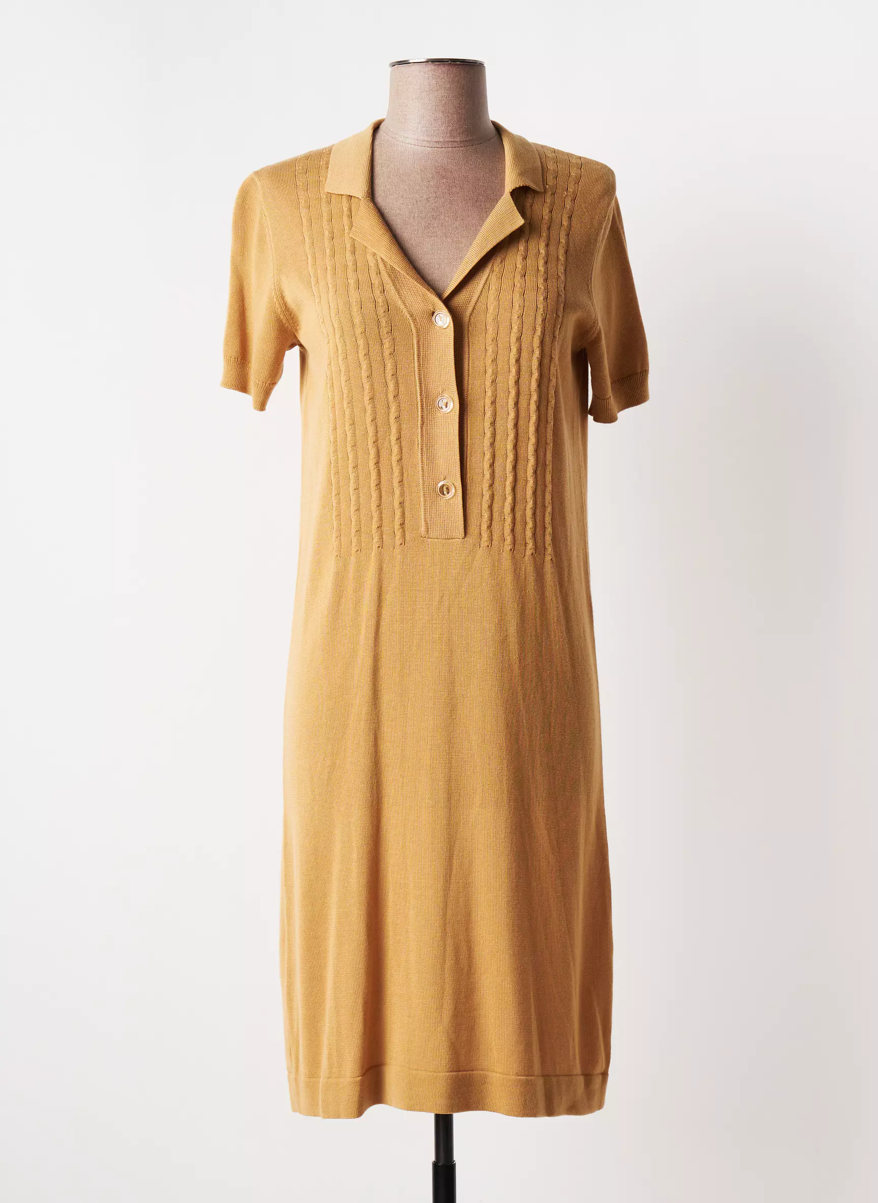 Comptoir Des Cotonniers Robes Pulls Femme couleur beige