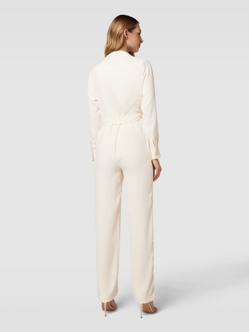 Jumpsuit mit Umlegekragen Modell 'GIRWIN' in offwhite