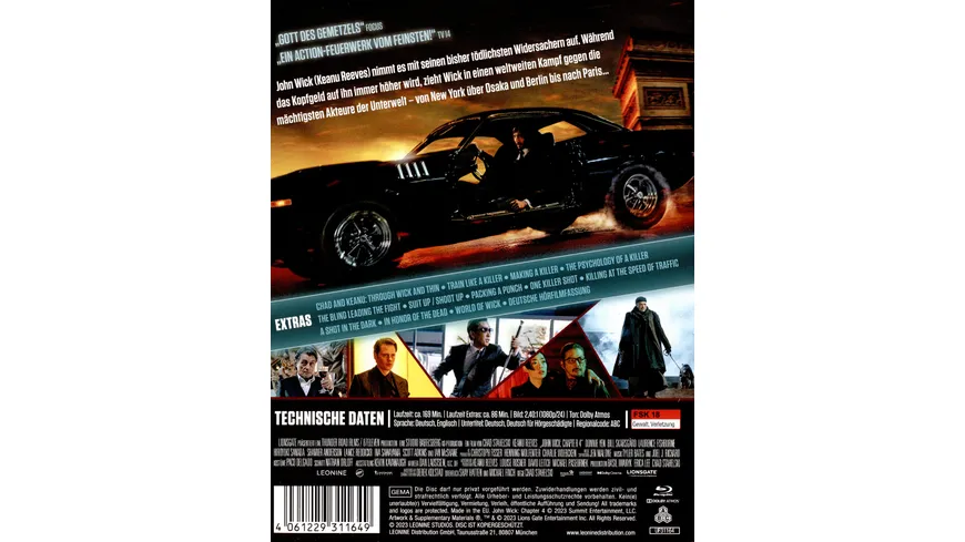 John Wick: Kapitel 4 - Steelbook