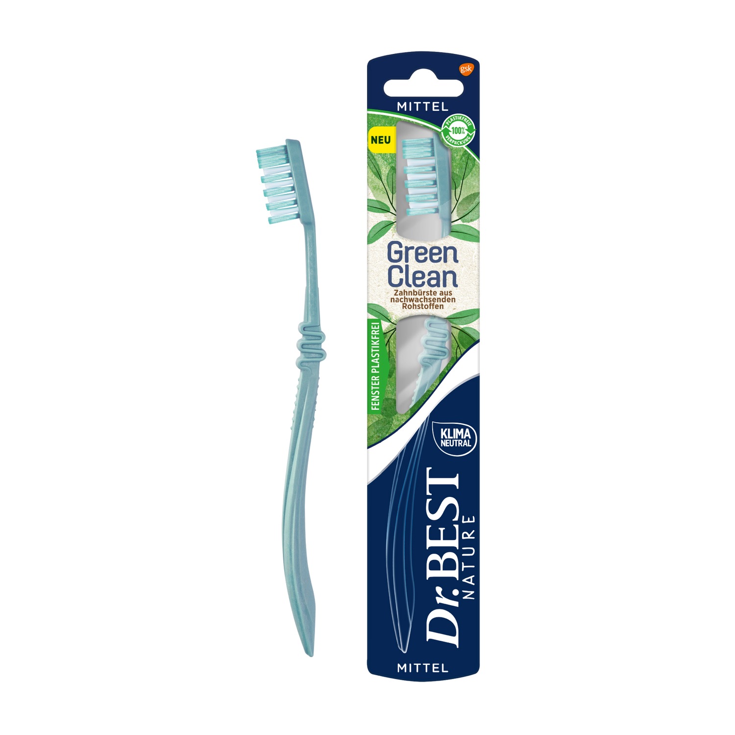 Dr.BEST GreenClean Zahnbürste. Mittel (1 Stück)