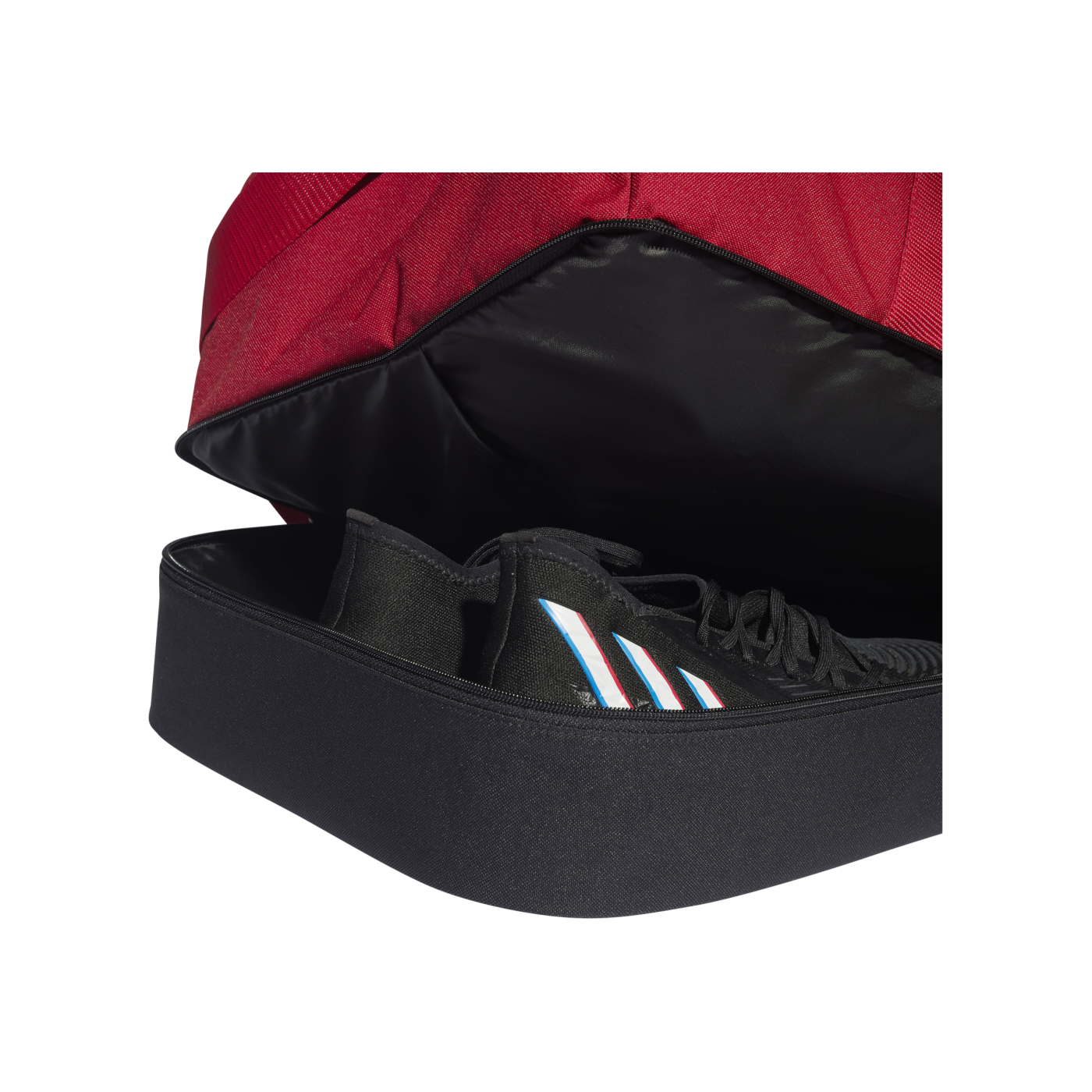 adidas Tiro League Duffel Bag Gr. L Rot Weiss