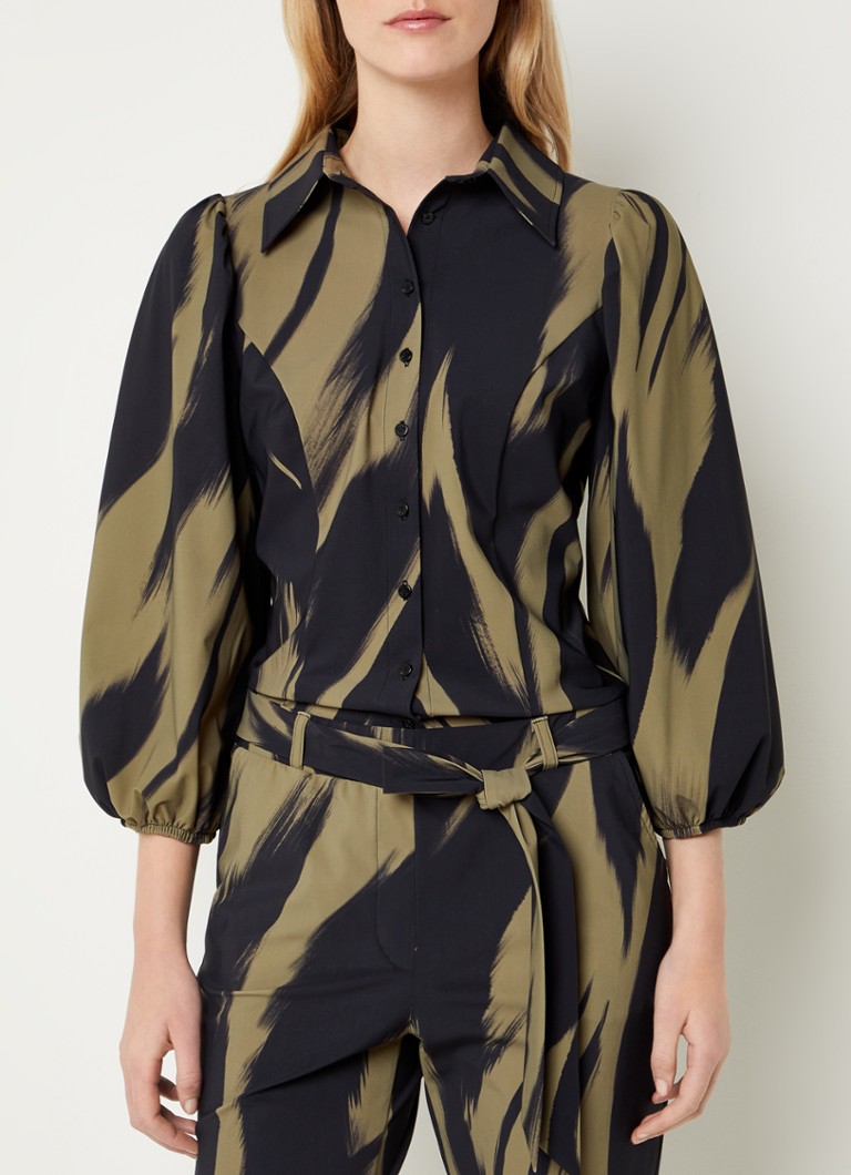 Bluza Studio Anneloes Elise Forest od putne tkanine s balon rukavima