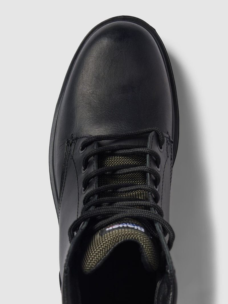 Ankle-Boots mit Label-Detail Modell 'GUANTANAMO' in schwarz