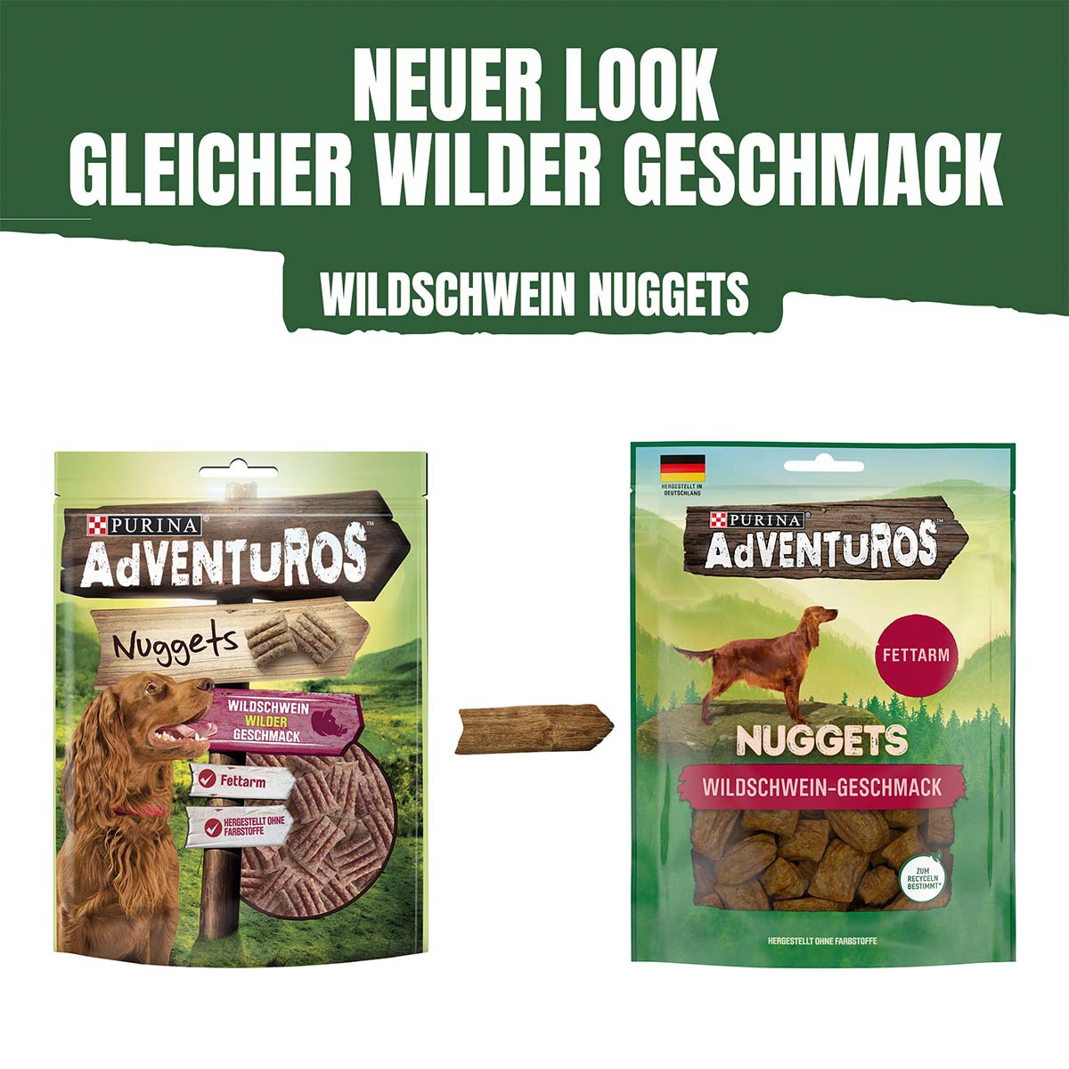 Purina AdVENTuROS Nuggets, Hundeleckerli fettarm mit Wildschweingeschmack