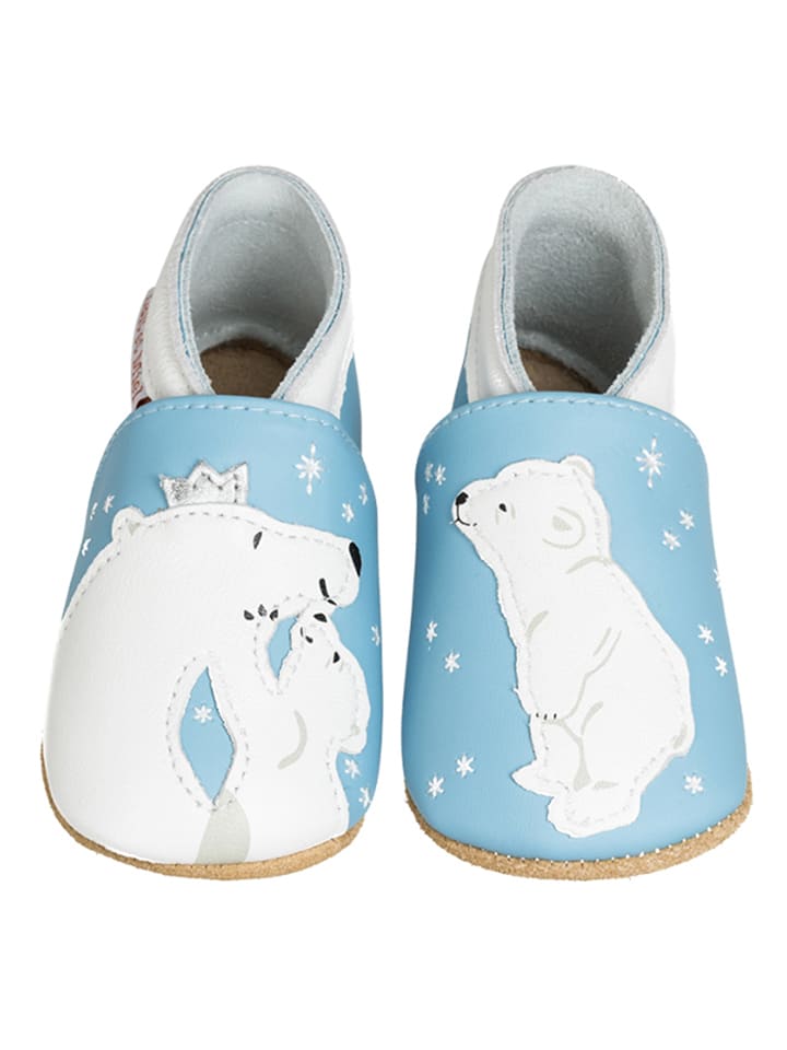 Lait et Miel Leder-Krabbelschuhe 