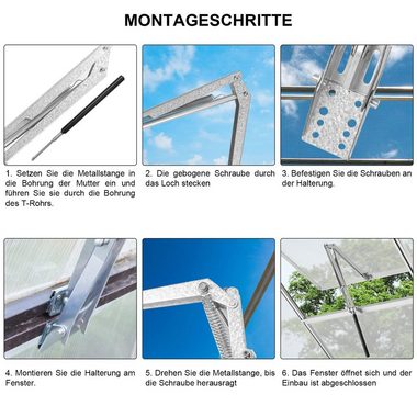 TolleTour Gewächshaus Automatischer Fensteröffner für Gewächshaus, bis ca.7 kg