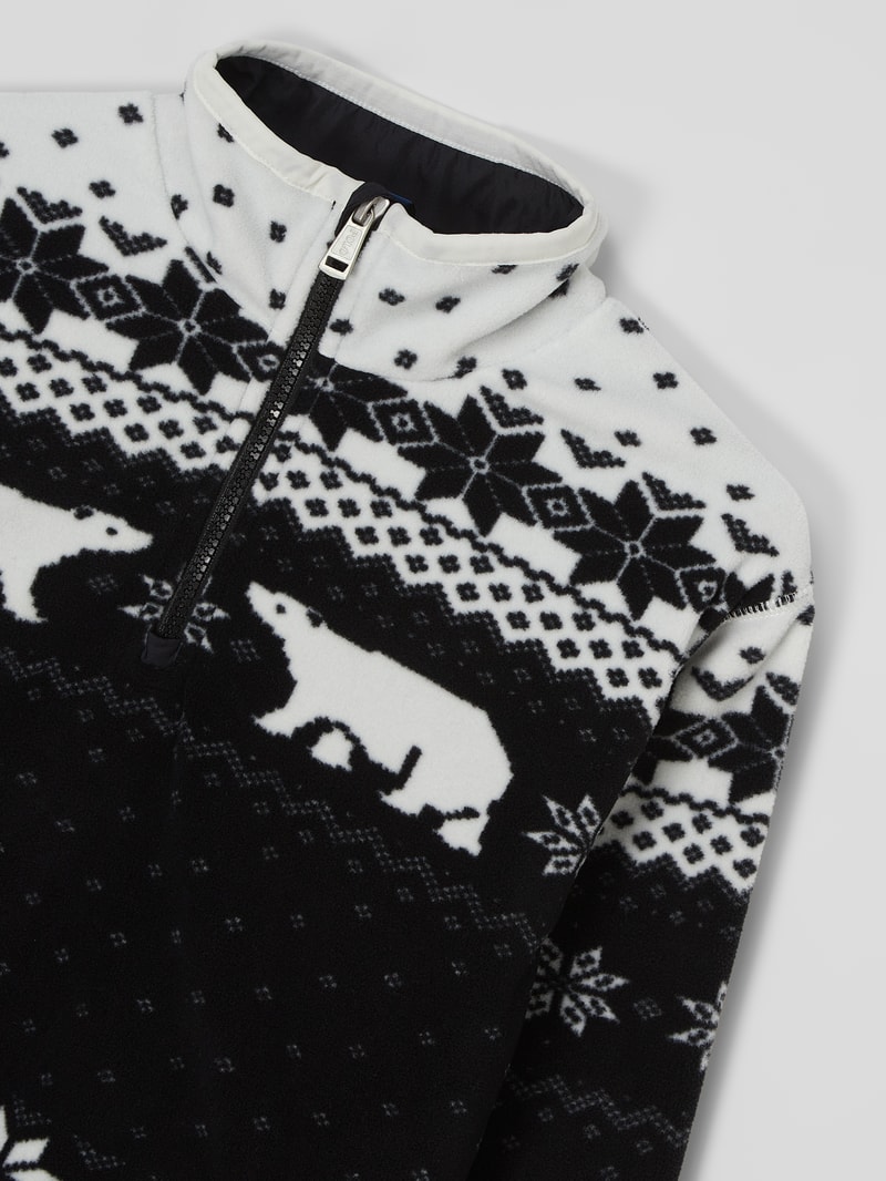 Sweatshirt aus Fleece in offwhite