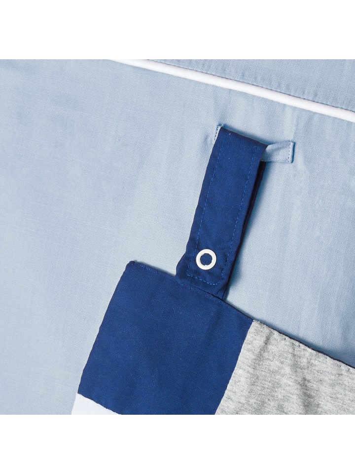 nordic coast company  Nestchen in Blau Grau (L) 180 cm, (B) 35 cm  günstig kaufen onesize