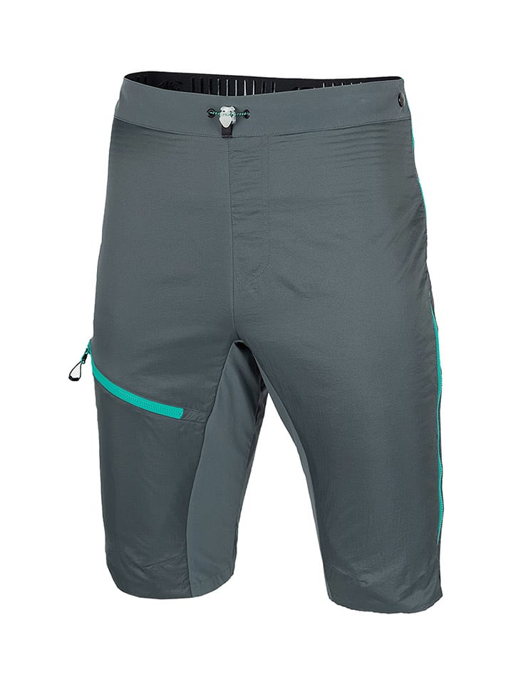 4F Funktionsshorts in Grau/ Türkis günstig kaufen