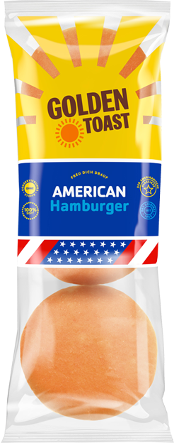 Golden Toast American Hamburger Brötchen