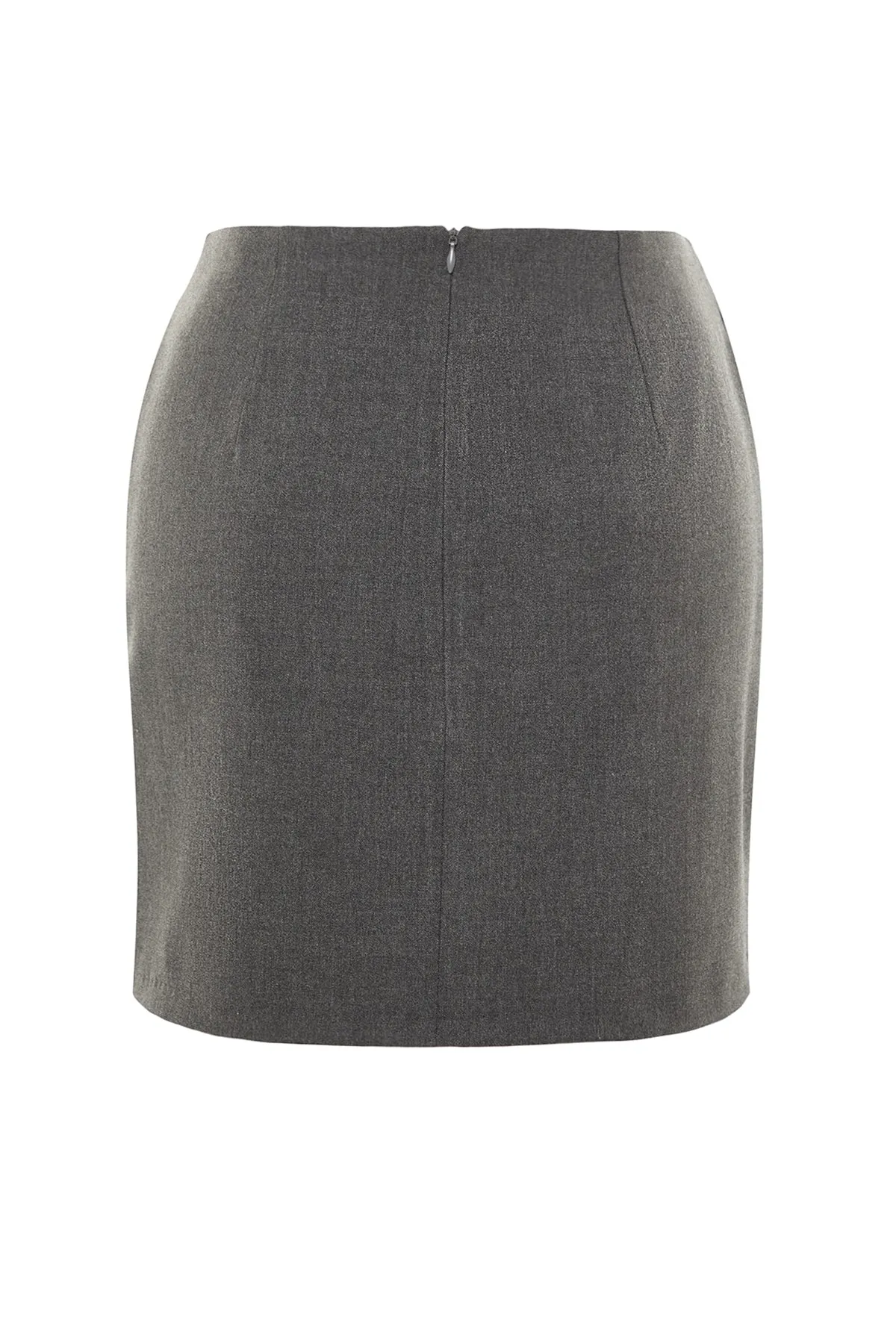 Trendyol Collection  Anthrazitfarbener taillierter, gefütterter Webrock TPRSS23ET00005