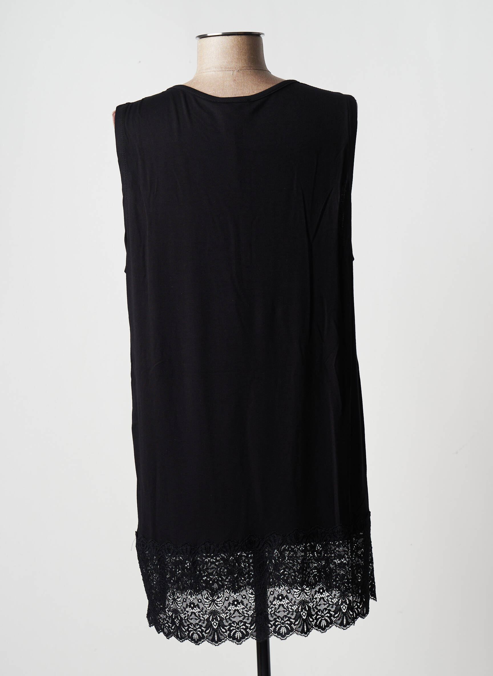 Sophia Curvy Tuniquesansmanche Femme couleur noir