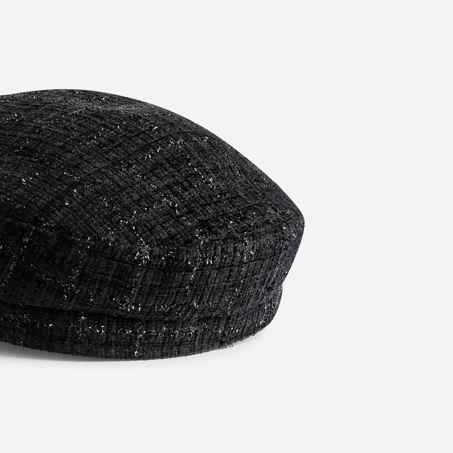 Casquette de marin TEXTO noire tweed