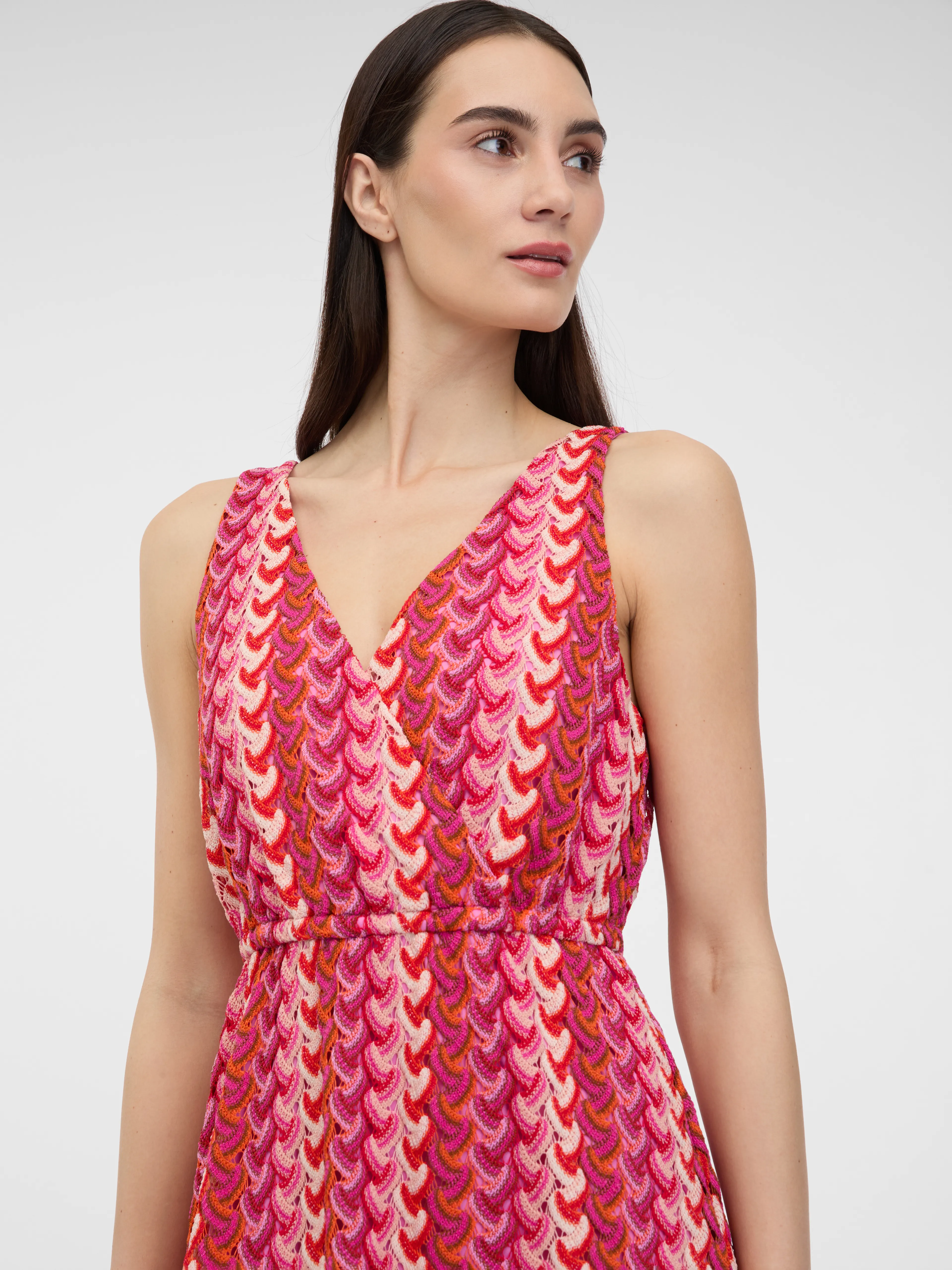 Dunkelrosa Damen Midikleid ORSAY