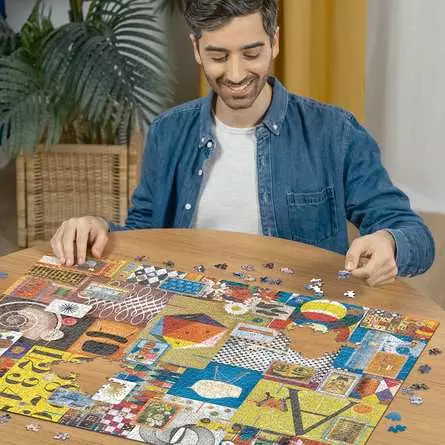 Puzzle 1500 Teile - Eames House of Cards