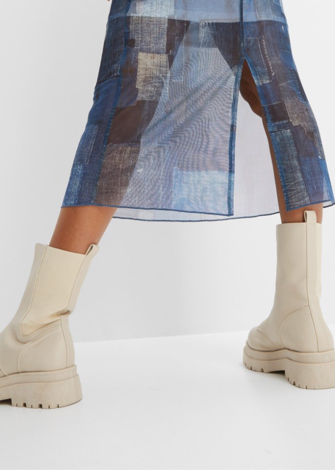 Maxikleid in Patch-Optik