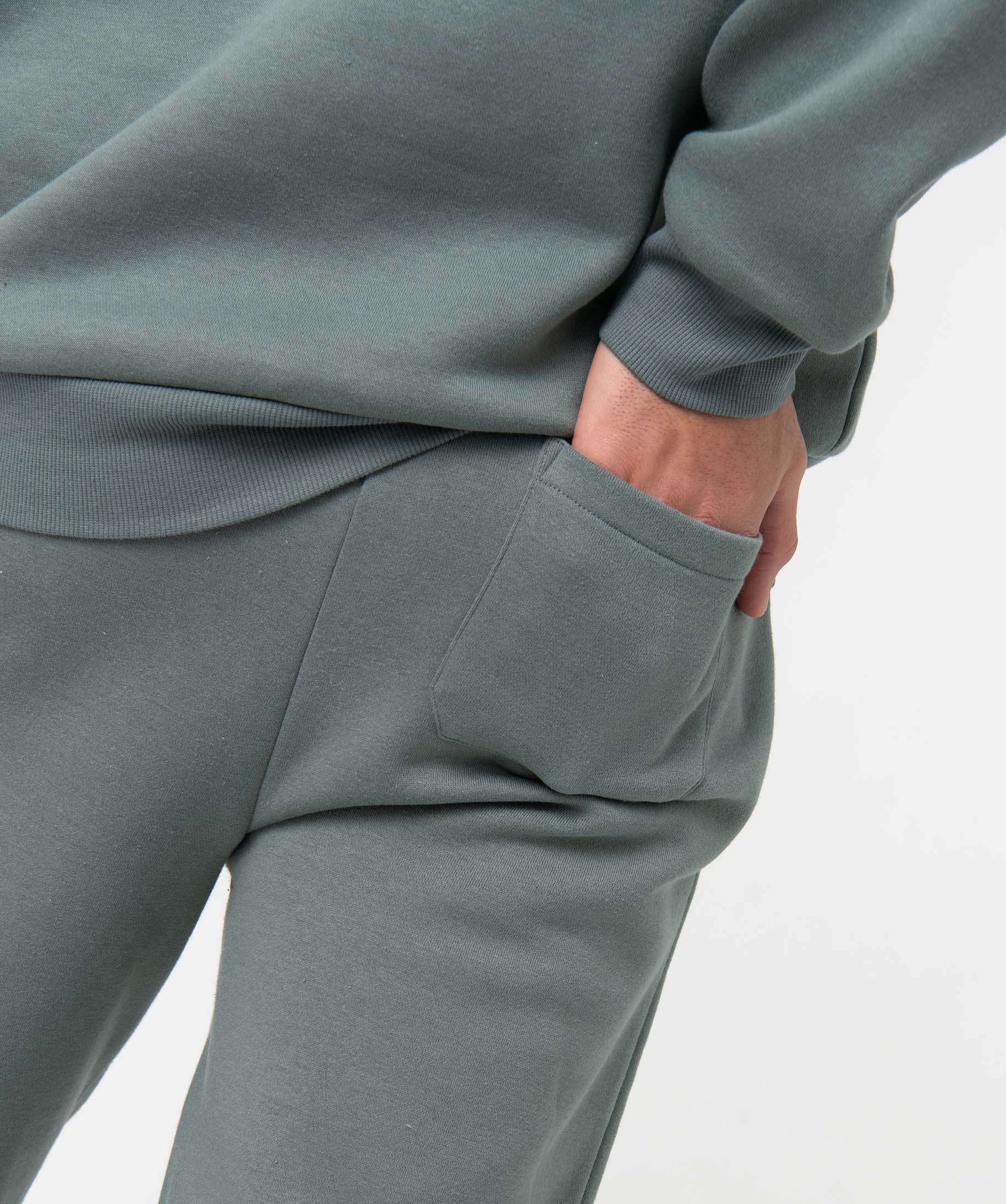 Pantalon de jogging homme molletonné vert | GEMO