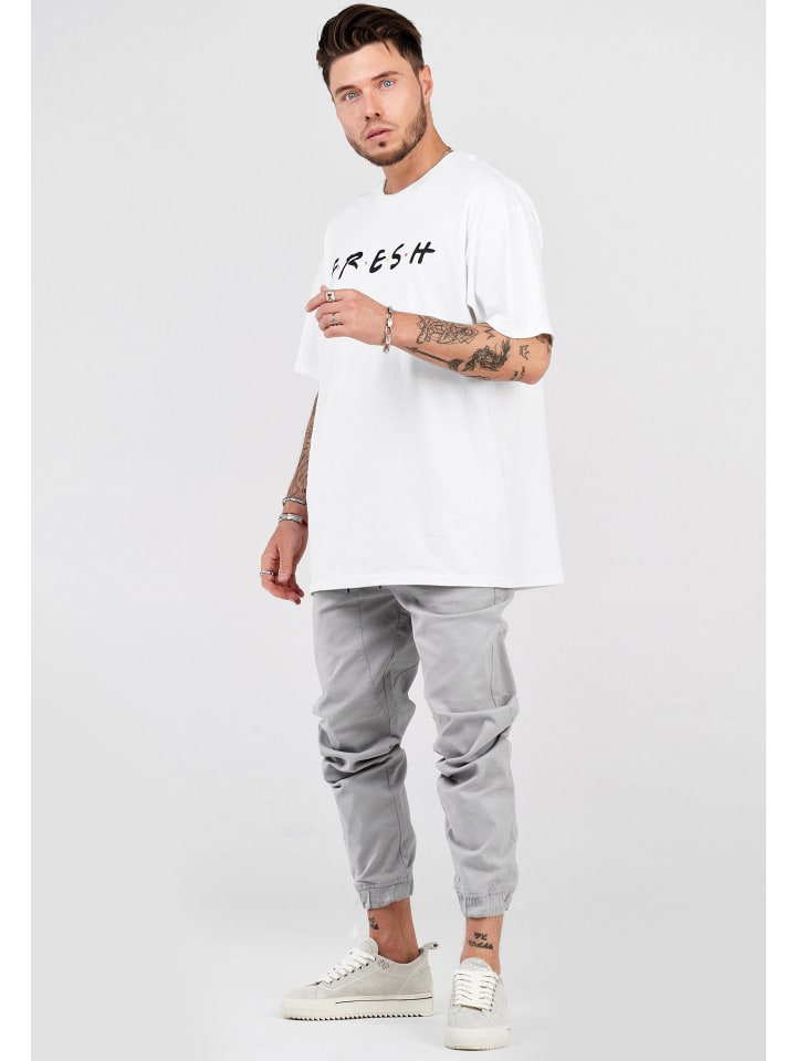 SOULSTAR Chino-Jogger - MPNOWRA Jogger-Hose Jeanshose Stoffhose in Hellgrau günstig kaufen