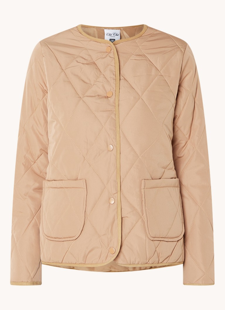 Chi Chi London Quilted jacket with quilt pattern