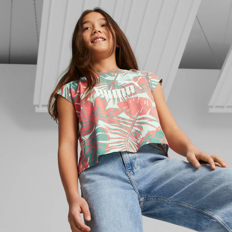 PUMA ESSENTIAL FLOWER POWER AOP T-Shirt Mdchen