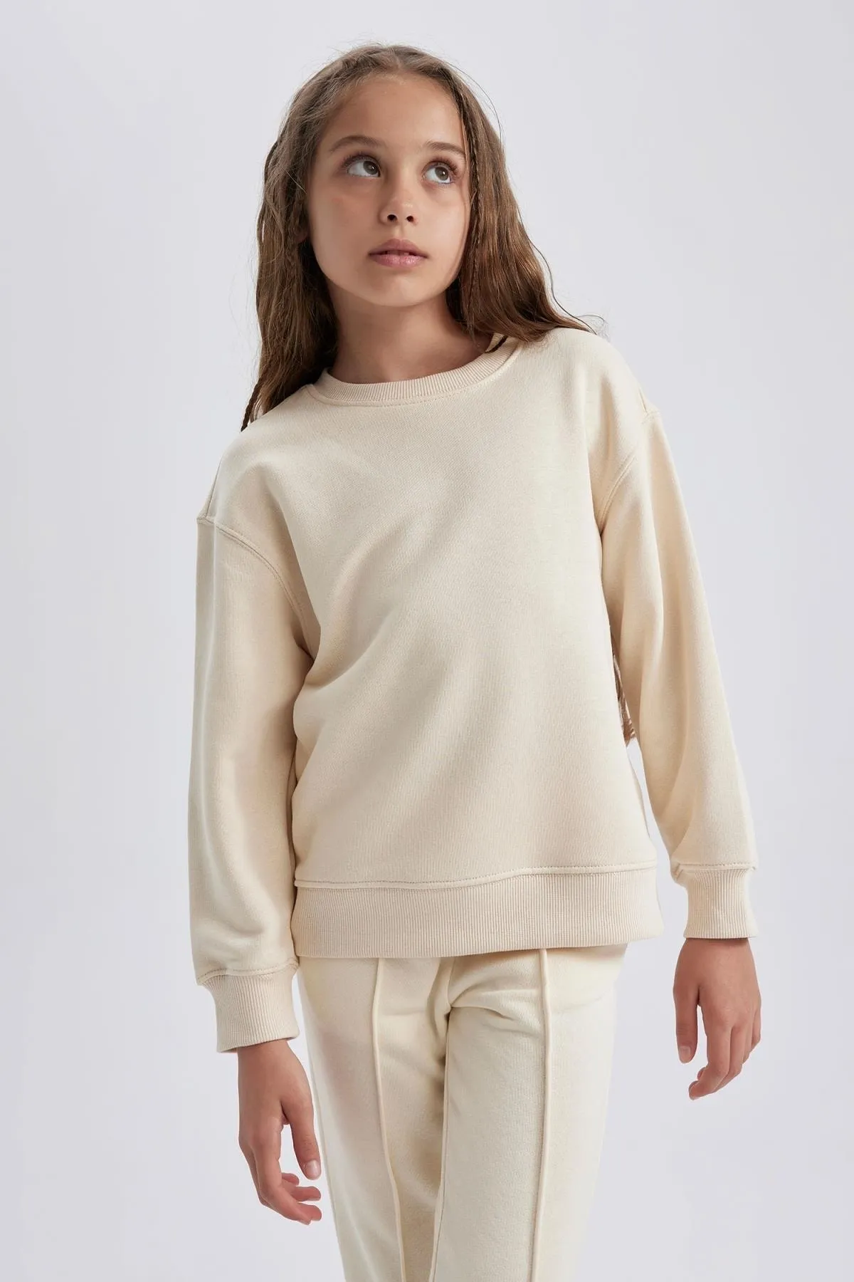 DeFacto  Schul-Sweatshirt mit Rundhalsausschnitt für Mädchen