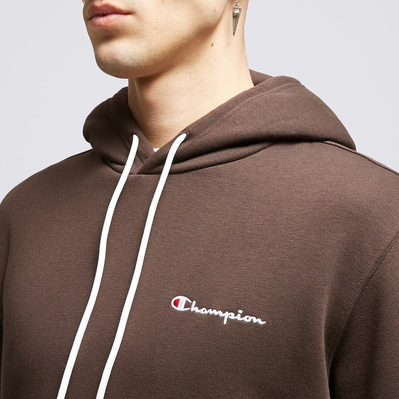 CHAMPION HOODIE HOODED SWEATSHIRT Braun