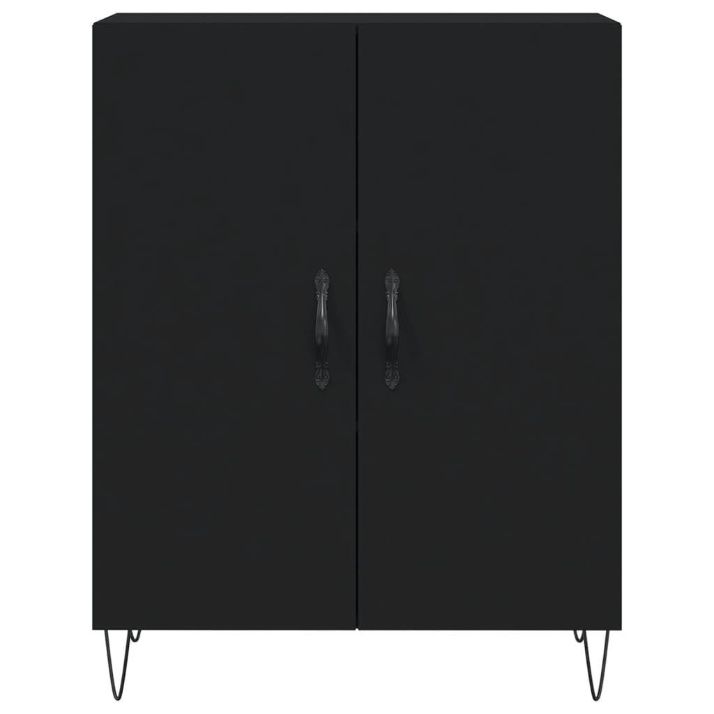 vidaXL Sideboard Highboard Schwarz 69,5x34x180 cm Holzwerkstoff (1 St)