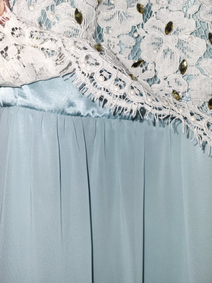 Vera Mont Kleid in Hellblau günstig kaufen 36