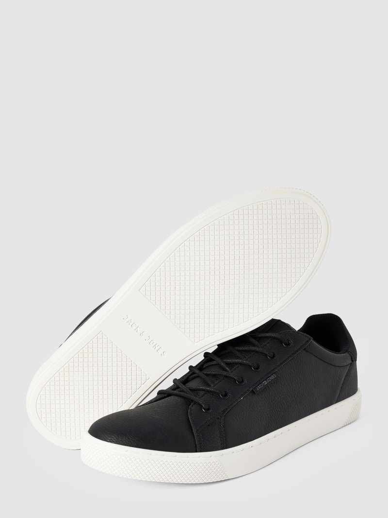 Sneaker mit Label-Details Modell 'TRENT' in mittelgrau